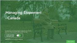 Managing Elopement - Canada